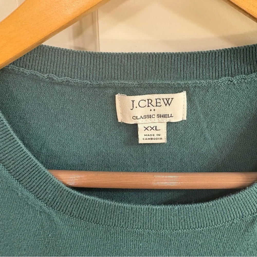 J. Crew Women’s Teal Sleeveless Sweater XXL - Picture 2 of 5